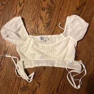 Princess Polly White Crop Top